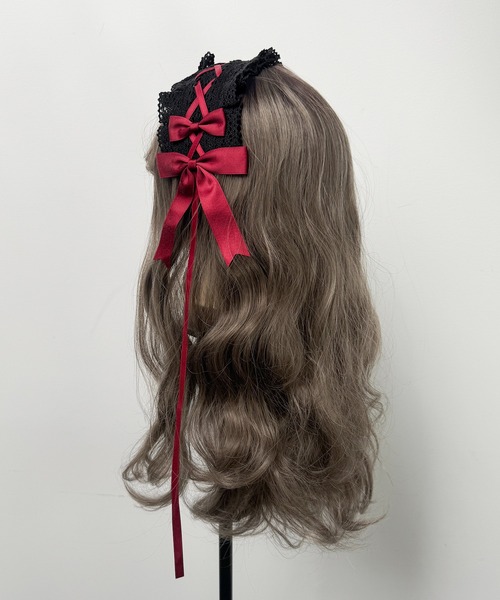 operetta様 黒小花のオールインワン・ヘッドドレス・bag ぐりっこ服