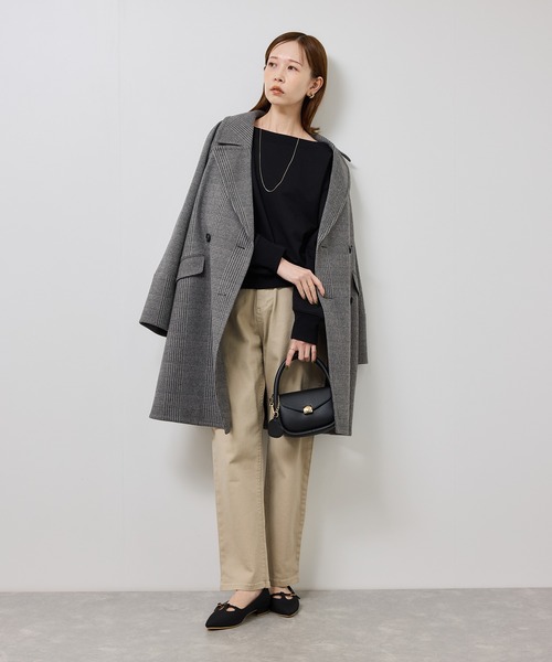 ROPE' PICNIC（ロペピクニック）の「2WAYボートネックスウェット/リンクコーデ（スウェット・レディース・ブラック/ライトグレー/キナリ・FREE）」の6枚目の写真