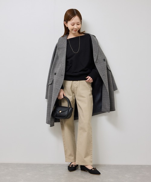 ROPE' PICNIC（ロペピクニック）の「2WAYボートネックスウェット/リンクコーデ（スウェット・レディース・ブラック/ライトグレー/キナリ・FREE）」の7枚目の写真