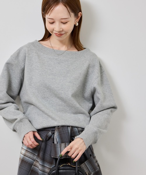 ROPE' PICNIC（ロペピクニック）の「2WAYボートネックスウェット/リンクコーデ（スウェット・レディース・ブラック/ライトグレー/キナリ・FREE）」の13枚目の写真