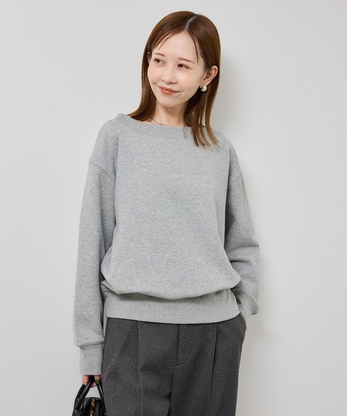 ROPE' PICNIC（ロペピクニック）の「2WAYボートネックスウェット/リンクコーデ（スウェット・レディース・ブラック/ライトグレー/キナリ・FREE）」の15枚目の写真