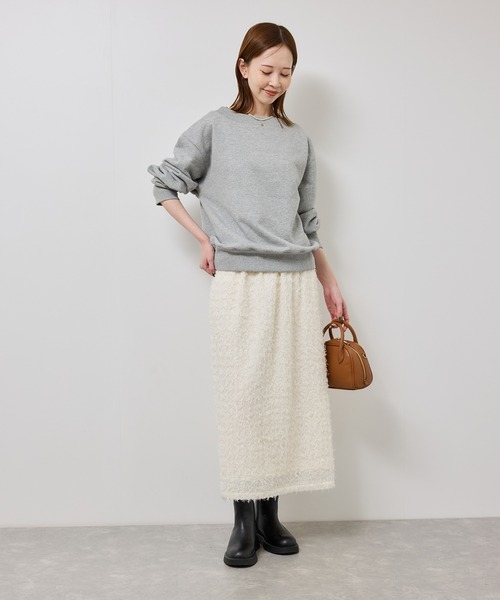 ROPE' PICNIC（ロペピクニック）の「2WAYボートネックスウェット/リンクコーデ（スウェット・レディース・ブラック/ライトグレー/キナリ・FREE）」の18枚目の写真