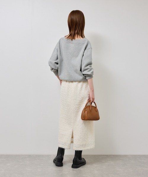 ROPE' PICNIC（ロペピクニック）の「2WAYボートネックスウェット/リンクコーデ（スウェット・レディース・ブラック/ライトグレー/キナリ・FREE）」の19枚目の写真