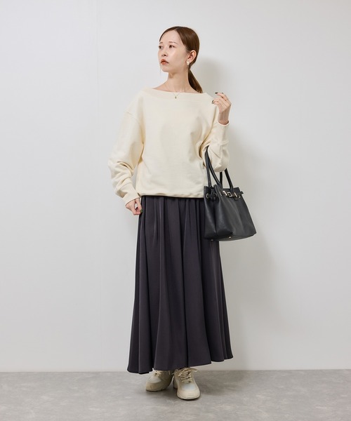 ROPE' PICNIC（ロペピクニック）の「2WAYボートネックスウェット/リンクコーデ（スウェット・レディース・ブラック/ライトグレー/キナリ・FREE）」の21枚目の写真