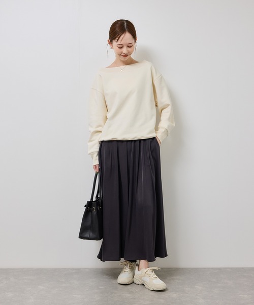 ROPE' PICNIC（ロペピクニック）の「2WAYボートネックスウェット/リンクコーデ（スウェット・レディース・ブラック/ライトグレー/キナリ・FREE）」の22枚目の写真