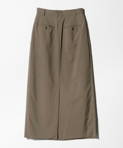 BEAUTY&YOUTH UNITED ARROWS（ビューティーアンドユースユナイテッドアローズ）の「毛ブレンド タックロングスカート 防シワ ウォッシャブル（スカート・レディース・オリーブ・M/XS/S）」の9枚目の写真