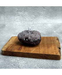 tone（トーン）の「【musk】グレー×ブラックのモノトーンストーンキャンドル(MA)（キャンドル）」