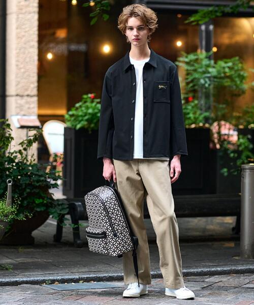 DRESSTERIOR(ドレステリア)の「タイガー刺繍 カットソーシャツ(シャツ/ブラウス・メンズ・ブラック/ダークブラウン・90/91/92/94)」の3枚目の写真