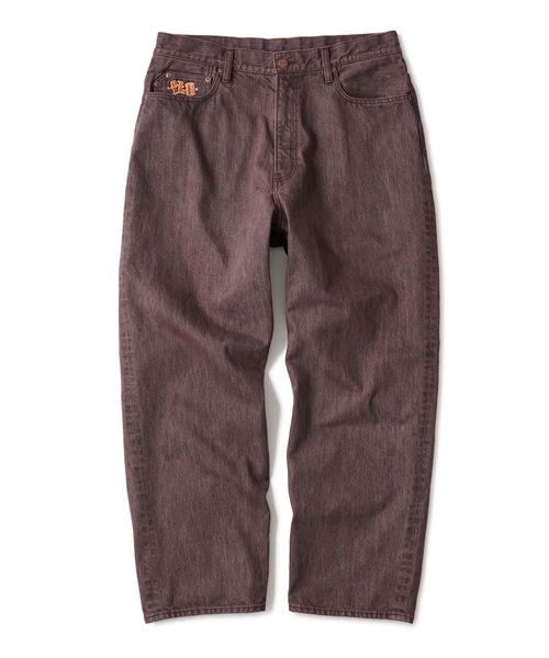 OILCO デニムファティーグ TALLサイズ 〕 10.5オンスセンタープレス ワイドデニムパンツ（76