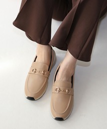 Fin（フィン）の「ビットローファー厚底スリッポン【低反発スポンジ入り】（スニーカー）」