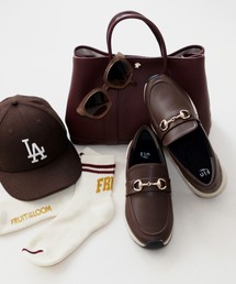 Fin（フィン）の「ビットローファー厚底スリッポン【低反発スポンジ入り】（スニーカー）」