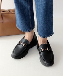 Fin（フィン）の「ビットローファー厚底スリッポン【低反発スポンジ入り】（スニーカー）」