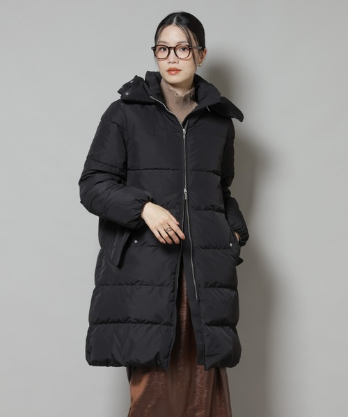 撥水加工 フードロングダウンコート（ダウンジャケット/コート）｜NANO
