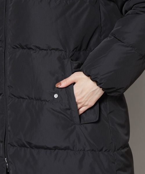 NANO universe（ナノユニバース）の「撥水加工 フードロングダウンコート（ダウンジャケット/コート・レディース・ブラウン/ブラック/チャコール・FREE）」の11枚目の写真