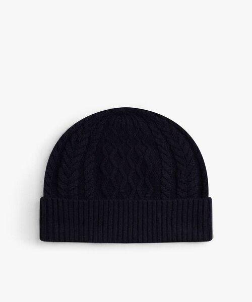 TOMMY HILFIGER（トミーヒルフィガー）の「クレストニットビーニー（ニットキャップ/ビーニー・メンズ・イエロー× ブルー/ネイビー/グリーン/バーガンディー・FREE）」の5枚目の写真