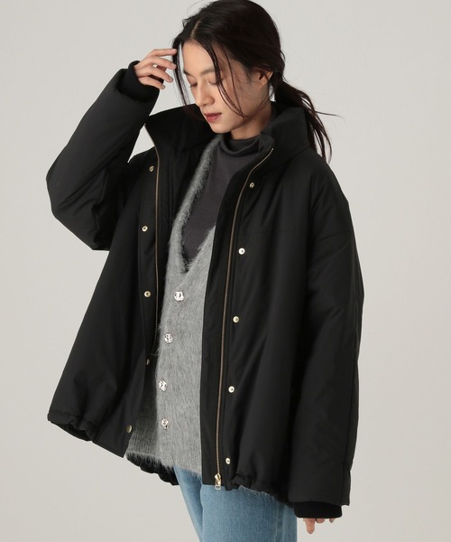 halo【新品未使用】ELURA 蓄熱中綿コート　ブラック 蓄熱中綿コート/596031（ダウンジャケット/コート）｜Elura（エルーラ