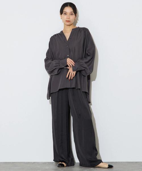 Liesse(リエス)の「フィブリルツイルワイドパンツ(その他パンツ・レディース・モカ/ブルー/ブラック・2/3)」の22枚目の写真
