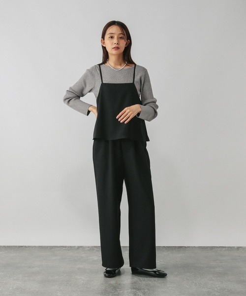 GLOBAL WORK（グローバルワーク）の「アンチピリングなめらかボートネックプルオーバー/499704（ニット/セーター・レディース・グレイッシュベージュ/ブラック系その他/ベージュ系その他3/ライトグレー/ダークブラウン・MEDIUM/LARGE）」の10枚目の写真