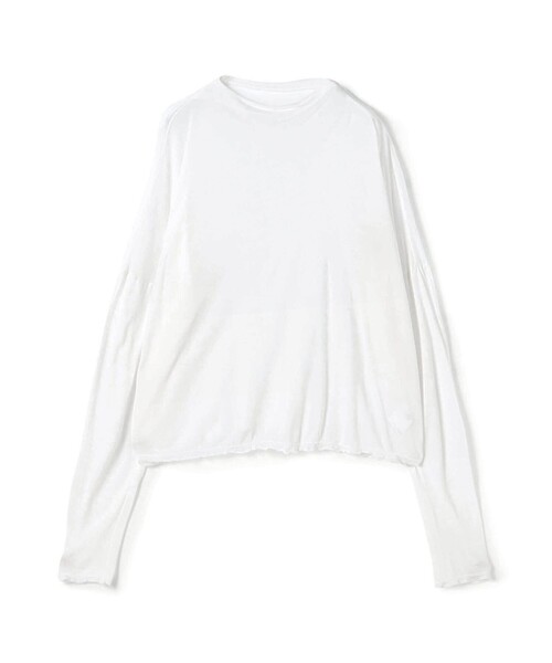 GALERIE VIE(ギャルリー ヴィー)の「レーヨンカシミヤジャージー ビルドネックプルオーバー(Tシャツ/カットソー・レディース・ホワイト/ライトグレー/チャコールグレー/ライトベージュ・FREE)」の2枚目の写真