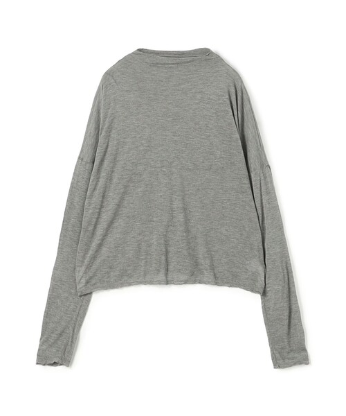 GALERIE VIE(ギャルリー ヴィー)の「レーヨンカシミヤジャージー ビルドネックプルオーバー(Tシャツ/カットソー・レディース・ホワイト/ライトグレー/チャコールグレー/ライトベージュ・FREE)」の4枚目の写真