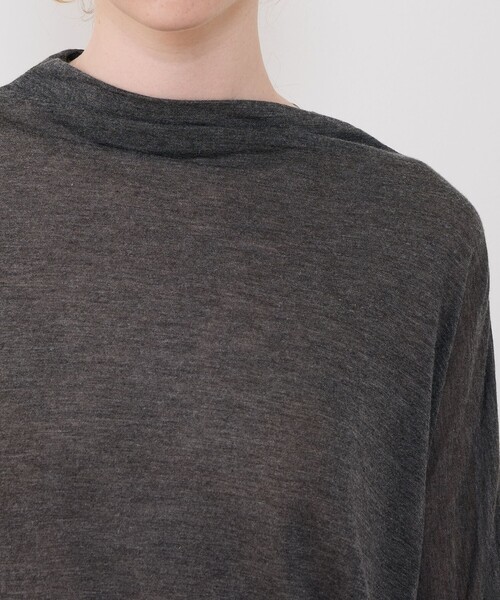GALERIE VIE(ギャルリー ヴィー)の「レーヨンカシミヤジャージー ビルドネックプルオーバー(Tシャツ/カットソー・レディース・ホワイト/ライトグレー/チャコールグレー/ライトベージュ・FREE)」の9枚目の写真