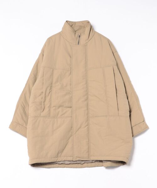 STYLEBLOCK（スタイルブロック）の「ファイユ中わたミリタリーコート（ダウンジャケット/コート・レディース・ブラック/ホワイト系その他/ブラウン/ベージュ・M）」の4枚目の写真