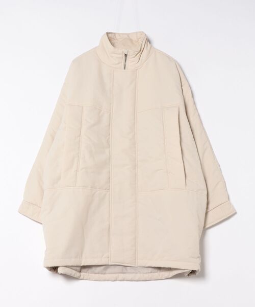 STYLEBLOCK（スタイルブロック）の「ファイユ中わたミリタリーコート（ダウンジャケット/コート・レディース・ブラック/ホワイト系その他/ブラウン/ベージュ・M）」の2枚目の写真