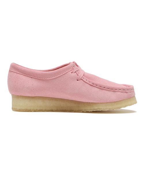Clarks(クラークス)の「W WALLABEE 26183809(モカシン/デッキシューズ・レディース・ピンク・3/3h/4/4h/5/5h/6)」の2枚目の写真