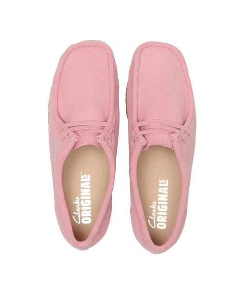 Clarks(クラークス)の「W WALLABEE 26183809(モカシン/デッキシューズ・レディース・ピンク・3/3h/4/4h/5/5h/6)」の4枚目の写真