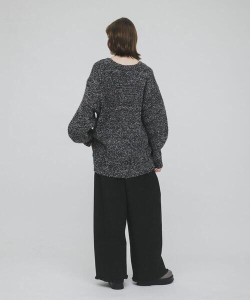 LAATO（ラート）の「mix loose cardigan（カーディガン/ボレロ・レディース・ブラウン/モカ・FREE）」の15枚目の写真