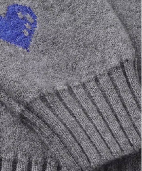 LA POMME petit（ラポミ・プチ）の「Baby Bear Jacquard Lace Up Sweater（ニット/セーター・レディース・グレー・FREE）」の5枚目の写真