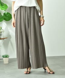 INTERPLANET（インタープラネット）の「カットジョーゼットプリーツワイドパンツ（その他パンツ）」