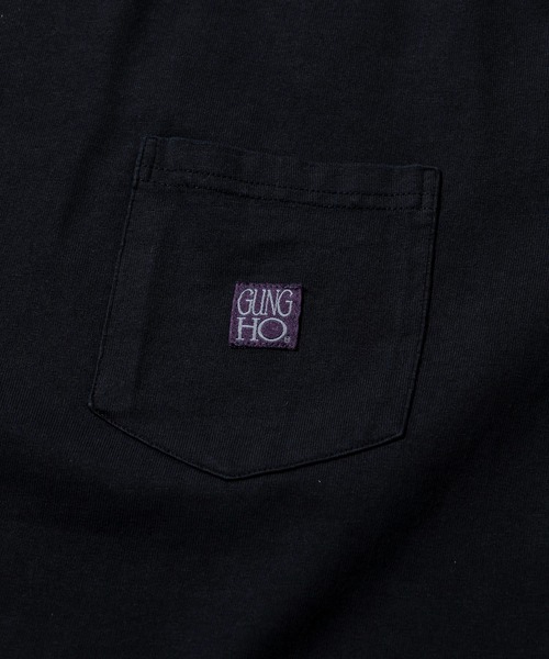 GUNG HO(ガンホー)の「GUNG HO/ ガンホー WORKERS POCKET LS TEE(Tシャツ/カットソー・メンズ・ホワイト/ブラック・LARGE/X-LARGE/MEDIUM)」の4枚目の写真