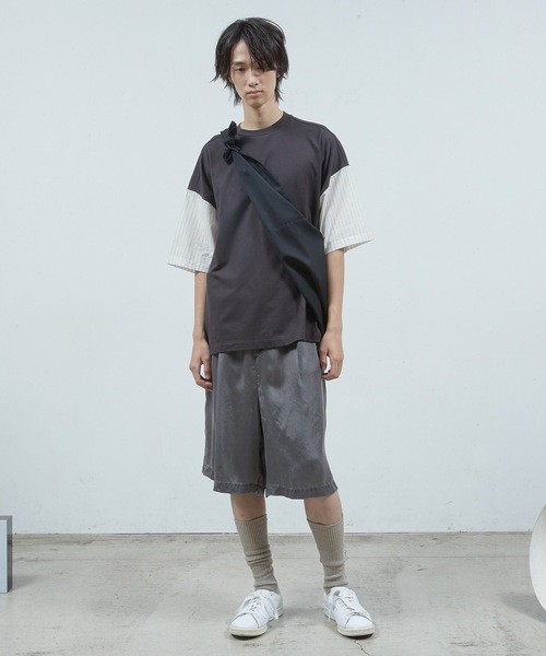 Dulcamara(ドゥルカマラ)の「ピグメントBioキュプラハ ーフPT(その他パンツ・メンズ・チャコールグレー/ベージュ/ネイビー・0/1)」の4枚目の写真