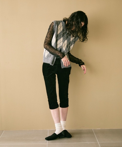 Lutim by u（ルチバイユー）の「Soft Velour Warm pants/ソフトベロアウォームパンツ（その他パンツ・レディース・ブラック・LARGE/MEDIUM）」の12枚目の写真