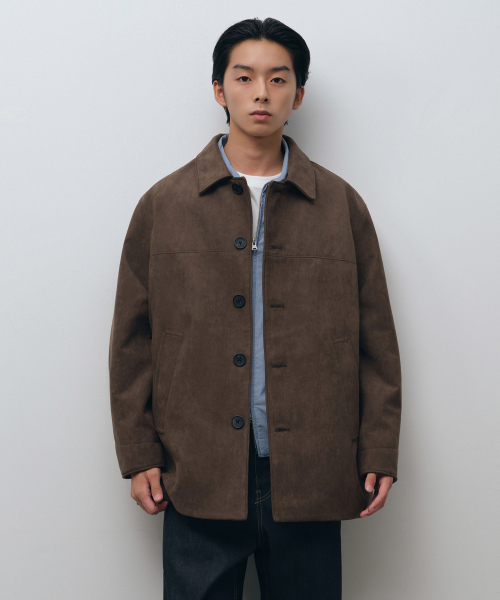 MUSINSA STANDARD（ムシンサスタンダード）の「シンセティックスエードカコート [ブラウン]（ライダースジャケット・メンズ・その他・LARGE/X-LARGE/XX-LARGE/MEDIUM）」の20枚目の写真