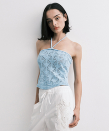 knit top (sky blue)