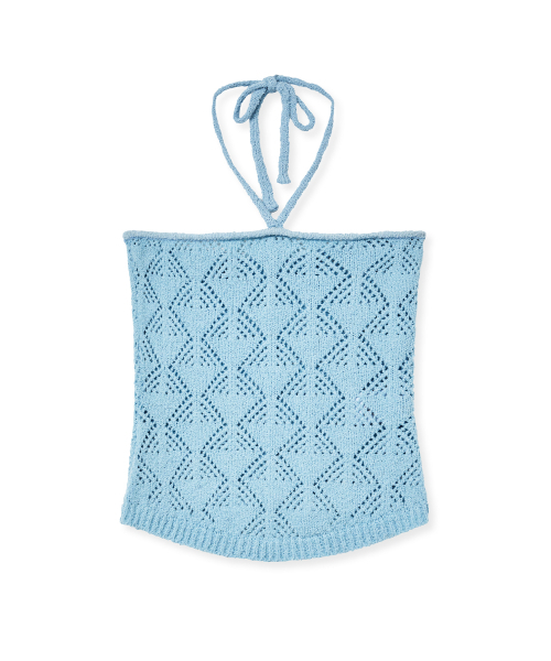 Midnight Move(ミッドナイトムーブ)の「knit top (sky blue)(Tシャツ/カットソー・レディース・その他・FREE)」の2枚目の写真
