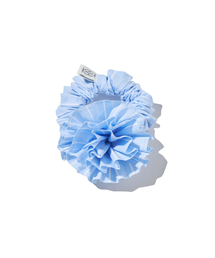 Kijun（キジュン）の「Stripe Corsage Scrunchie Sky Blue Stripe（シュシュ）」