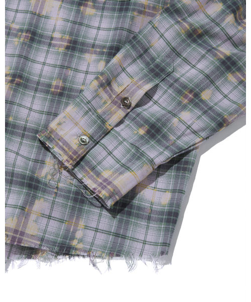 PUNCH DRUNK PARTIES(パンチドランクパーティーズ)の「Parties Bleached Vinatage Shirt (PINK NAVY)(シャツ/ブラウス・メンズ・その他・1/2)」の6枚目の写真