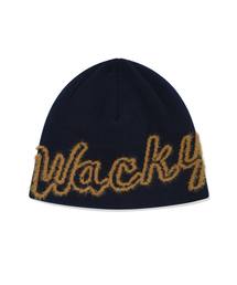 Wacky WiLLy（ワッキーウィリー）の「ワキウィリー ミンクサ タイポ ビーニ ネイビー（ニットキャップ/ビーニー）」