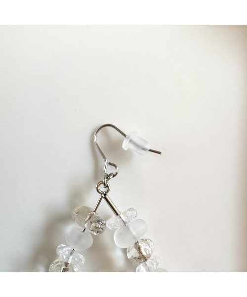 tone(トーン)の「【TOMEI LAB】ドロップ ガラス ピアス(MA)(ピアス(両耳用)・レディース・クリア・FREE)」の5枚目の写真