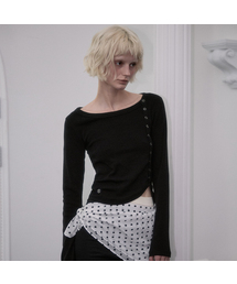 Side Eyelet Long Sleeve [Black]
