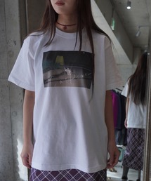 AKISHIKA design（アキシカデザイン）の「CAT POWER T-SHIRTS（Tシャツ/カットソー）」