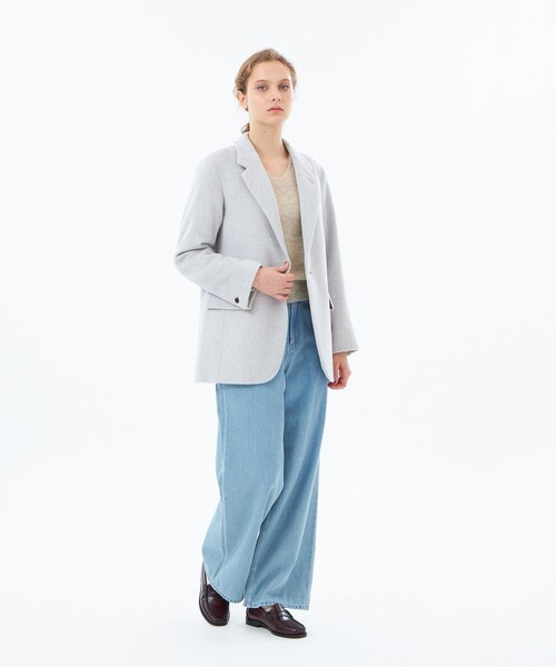 【マッキントッシュ フィロソフィー】アンゴラウールシャギー ニット  グレー MACKINTOSH PHILOSOPHY - 【マッキントッシュ フィロソフィー