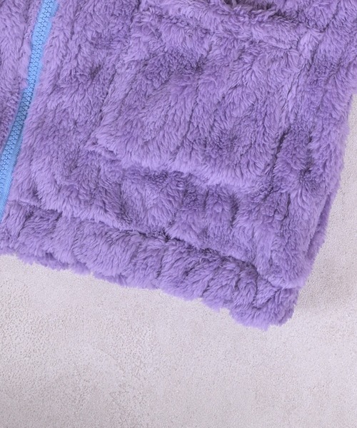 MARKEY'S（マーキーズ）の「耳付きケーブルボアジャケット（その他アウター・キッズ・ラベンダー/オフホワイト・80/90/100/110/120/130）」の9枚目の写真