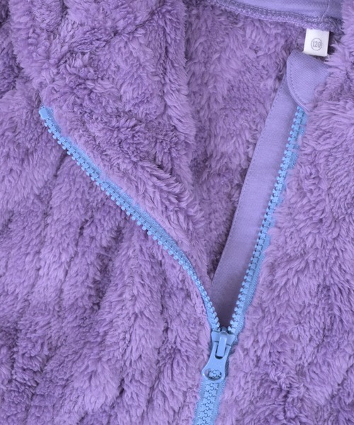 MARKEY'S（マーキーズ）の「耳付きケーブルボアジャケット（その他アウター・キッズ・ラベンダー/オフホワイト・80/90/100/110/120/130）」の10枚目の写真