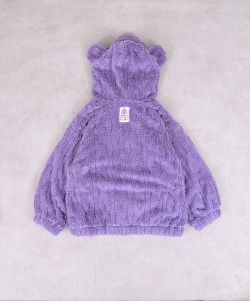 MARKEY'S（マーキーズ）の「耳付きケーブルボアジャケット（その他アウター・キッズ・ラベンダー/オフホワイト・80/90/100/110/120/130）」の15枚目の写真