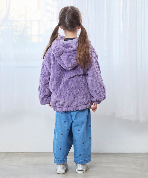 MARKEY'S（マーキーズ）の「耳付きケーブルボアジャケット（その他アウター・キッズ・ラベンダー/オフホワイト・80/90/100/110/120/130）」の17枚目の写真