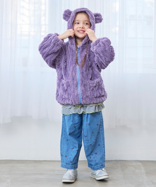 MARKEY'S（マーキーズ）の「耳付きケーブルボアジャケット（その他アウター・キッズ・ラベンダー/オフホワイト・80/90/100/110/120/130）」の20枚目の写真